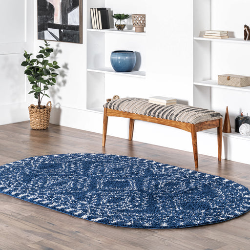 Vasiliki Moroccan Tribal Tassel Area Rug