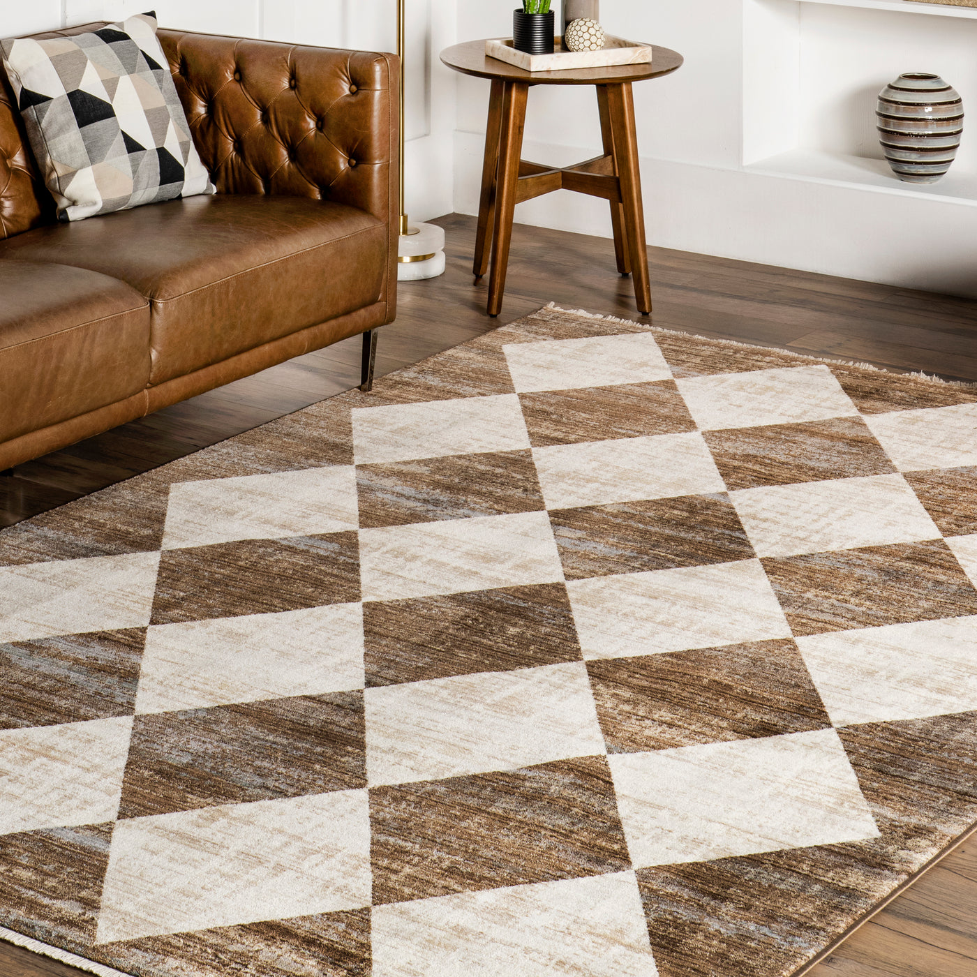 Meline Checkered Fringe Area Rug NuLOOM meline-checkered-fringe-area-rug-nuloom