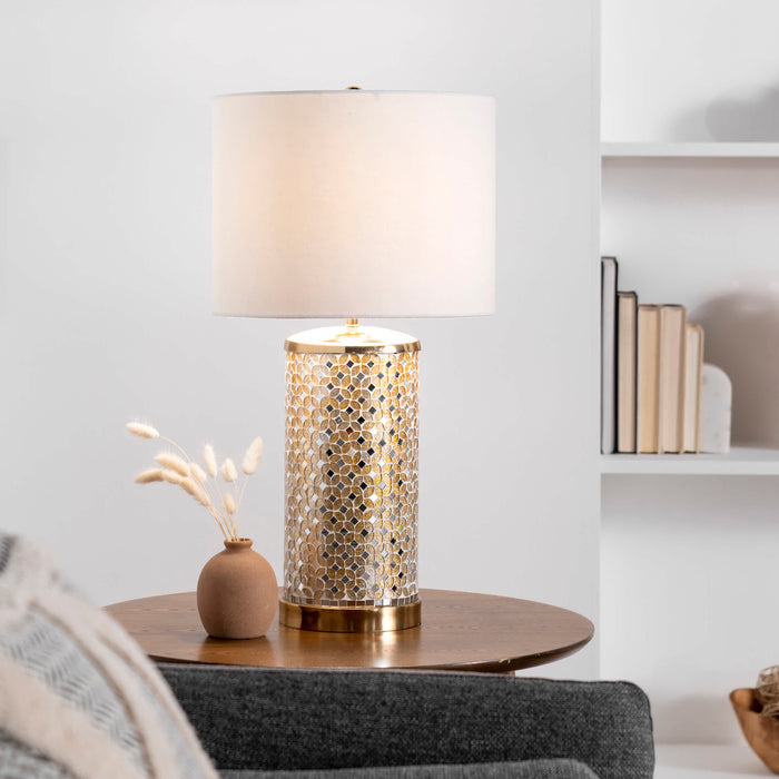 Rogers 25" Glass Mosaic Table Lamp