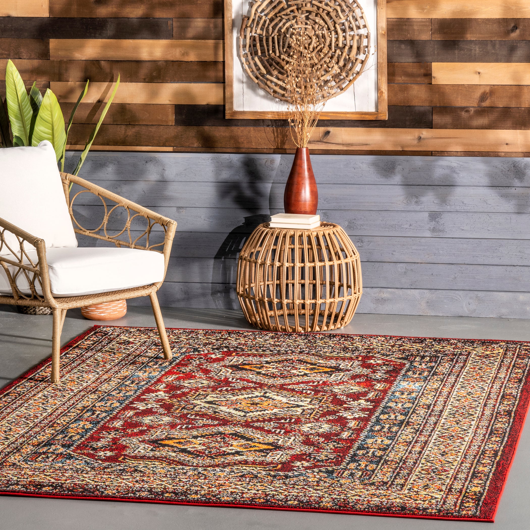 Indoor/Outdoor Transitional Medieval Randy Area Rug — nuLOOM