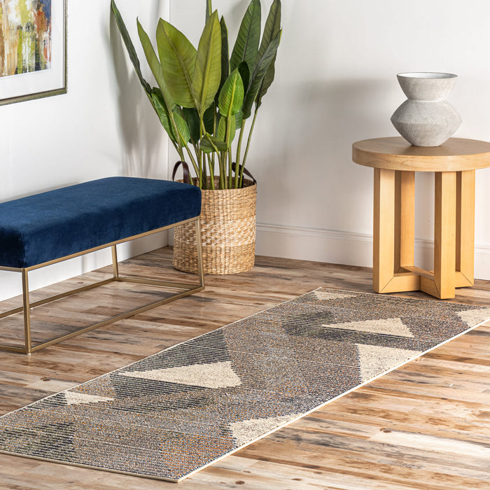Adrienne Durable Abstract Contemporary Area Rug