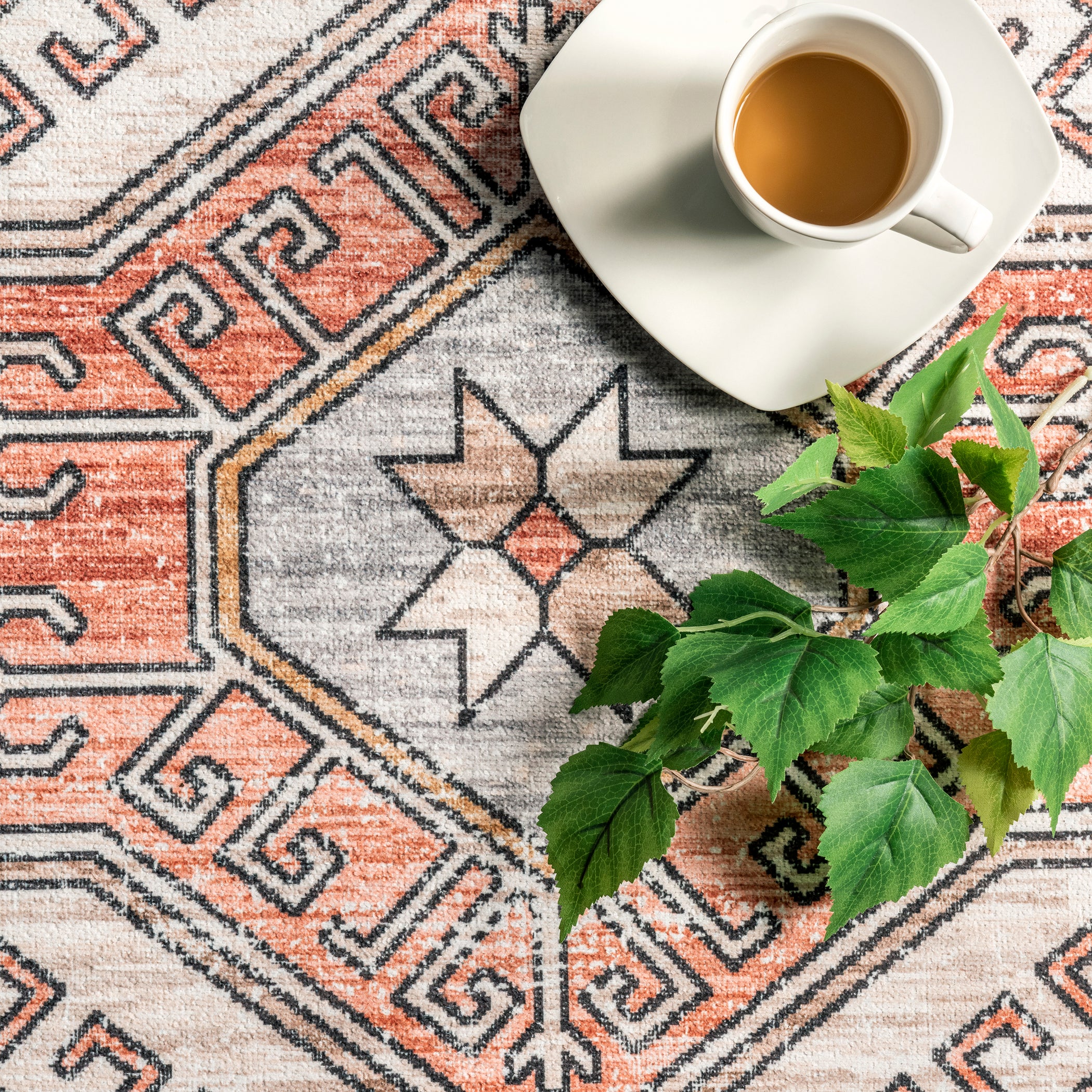 Mae Tribal Motif Machine Washable Area Rug — nuLOOM