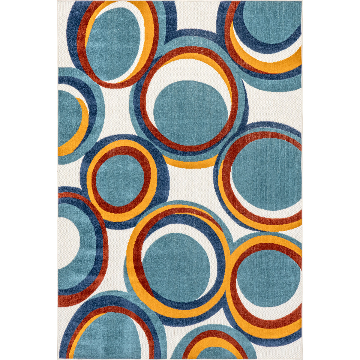 Dessie Multi Circle Indoor/Outdoor Area Rug — nuLOOM