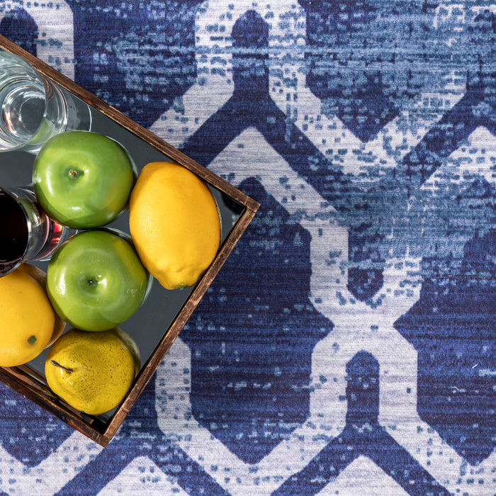 Fae Geometric Machine Washable Indoor/Outdoor Area Rug