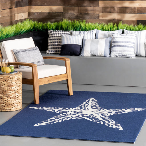 Hand Hooked Marine Indoor/Outdoor Area Rug