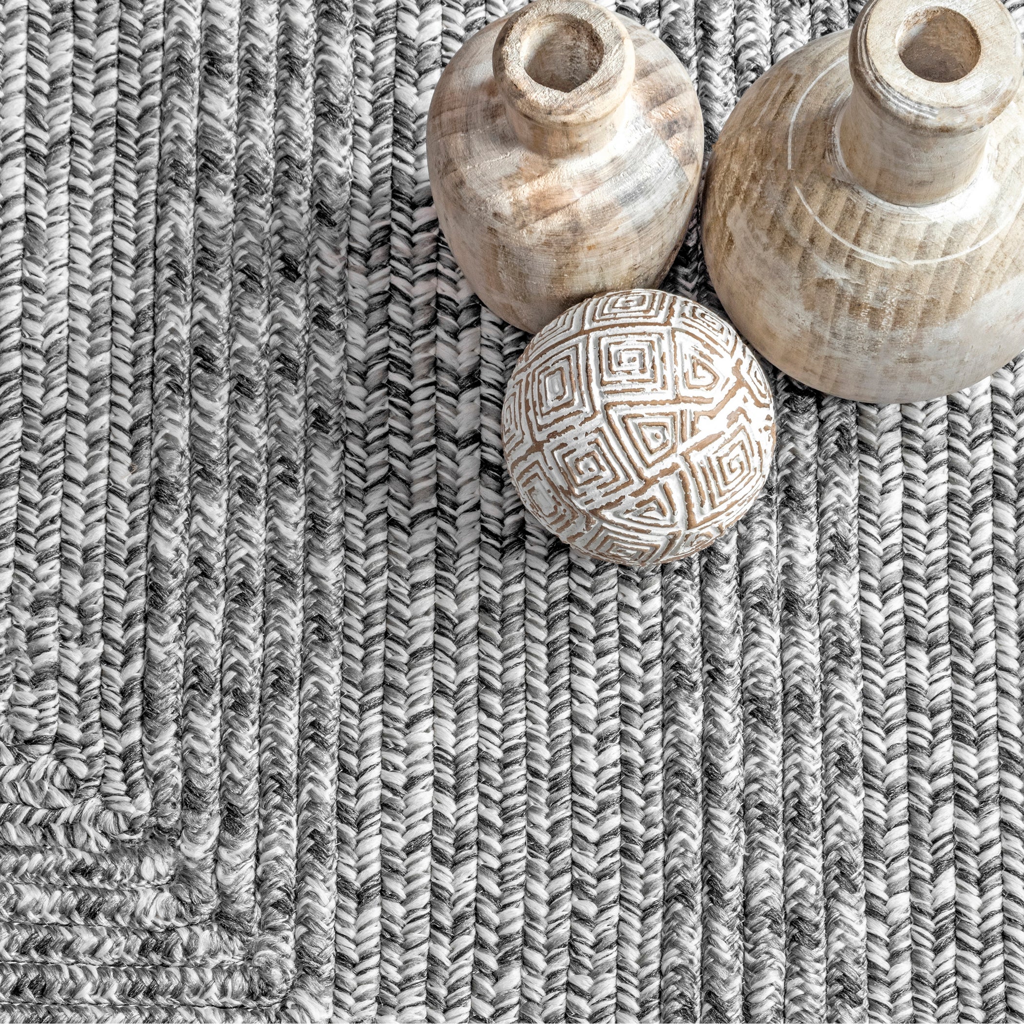 Rowan Braided Texture Indoor/Outdoor Area Rug — nuLOOM