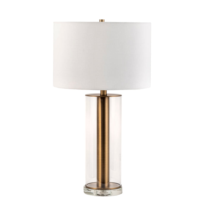 Coronado 27" Iron & Glass Table Lamp
