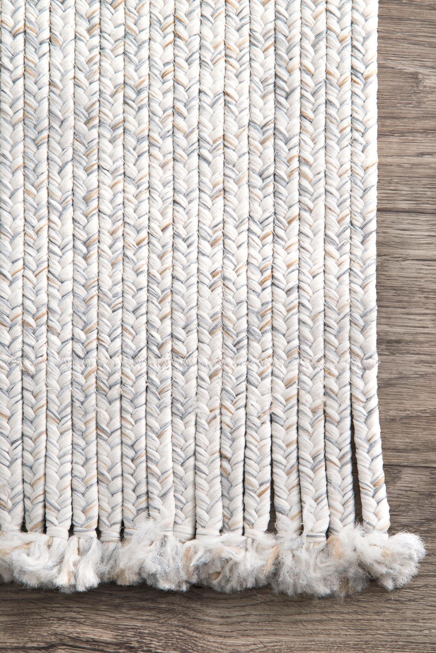 Braided Courtney Tassel Indoor/Outdoor Area Rug — nuLOOM