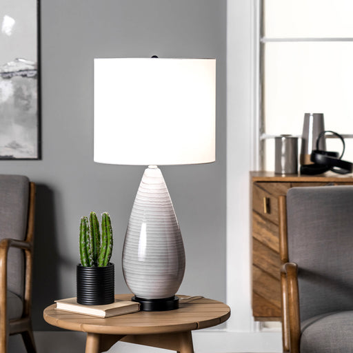 Tempe 27" Glass & Metal Table Lamp