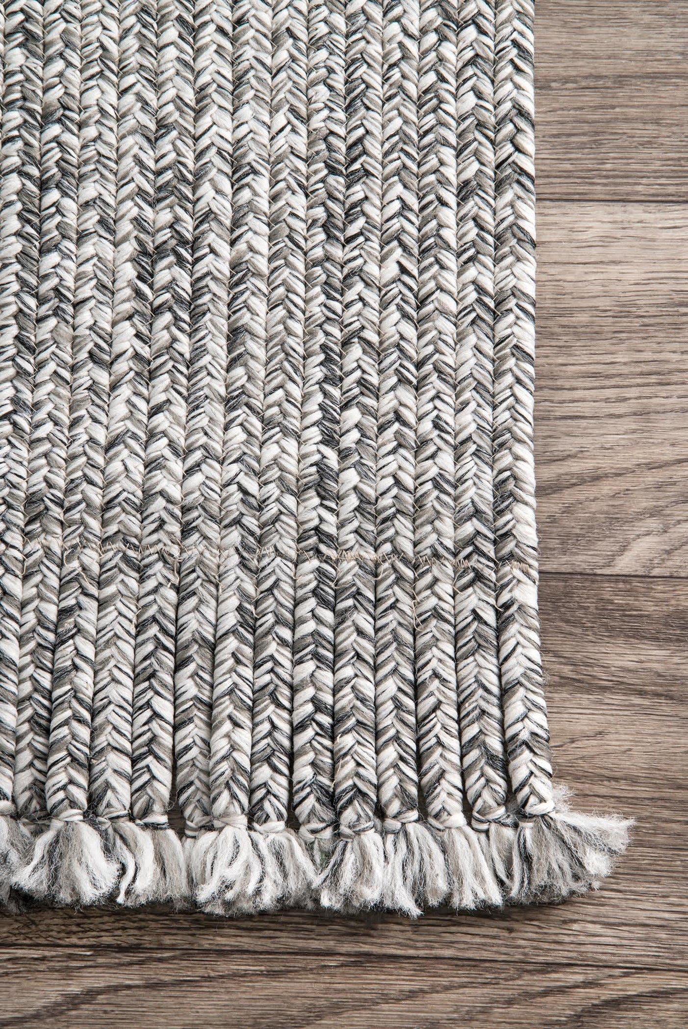 Braided Courtney Tassel Indoor/Outdoor Area Rug — nuLOOM