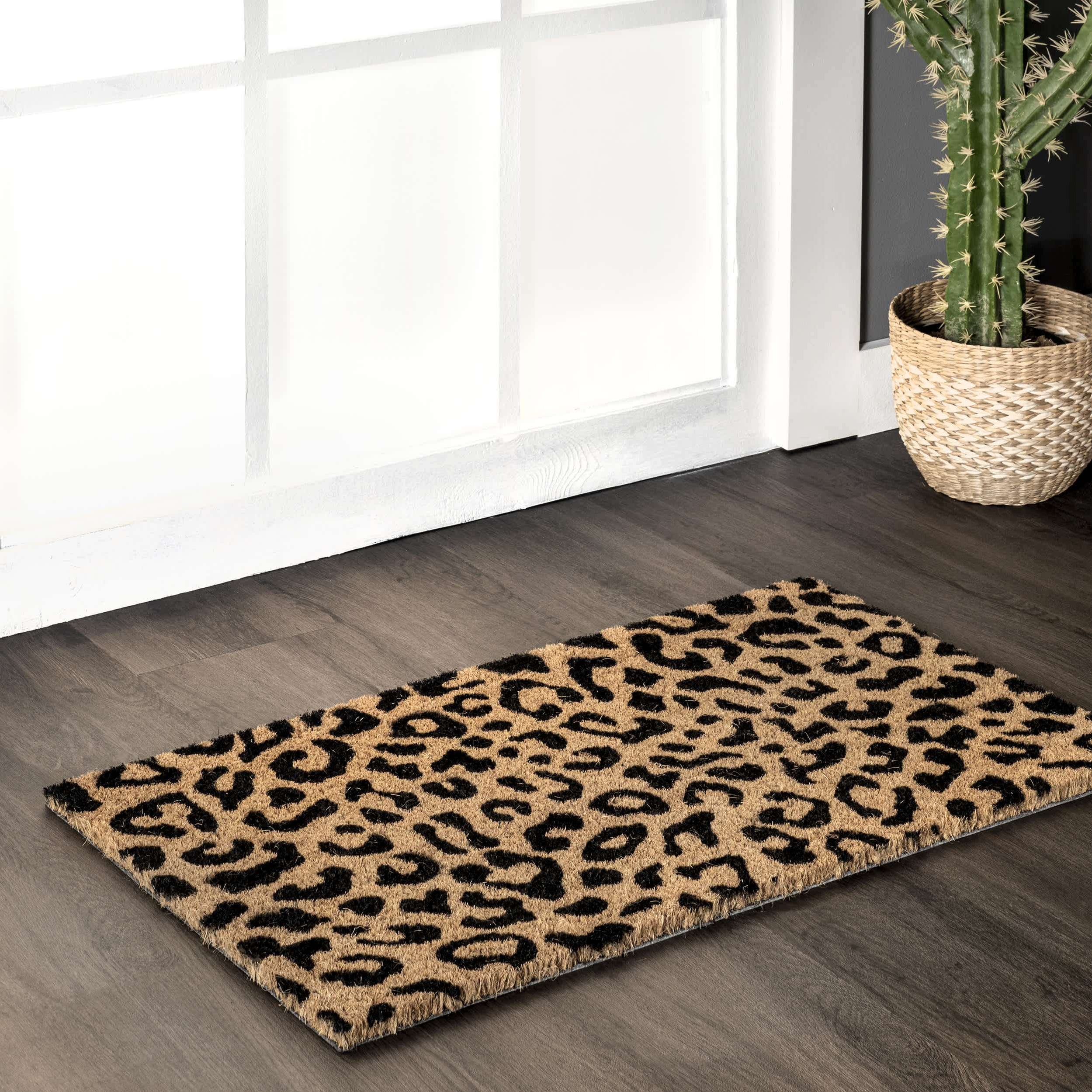 Coir Leopard Print Doormat — nuLOOM
