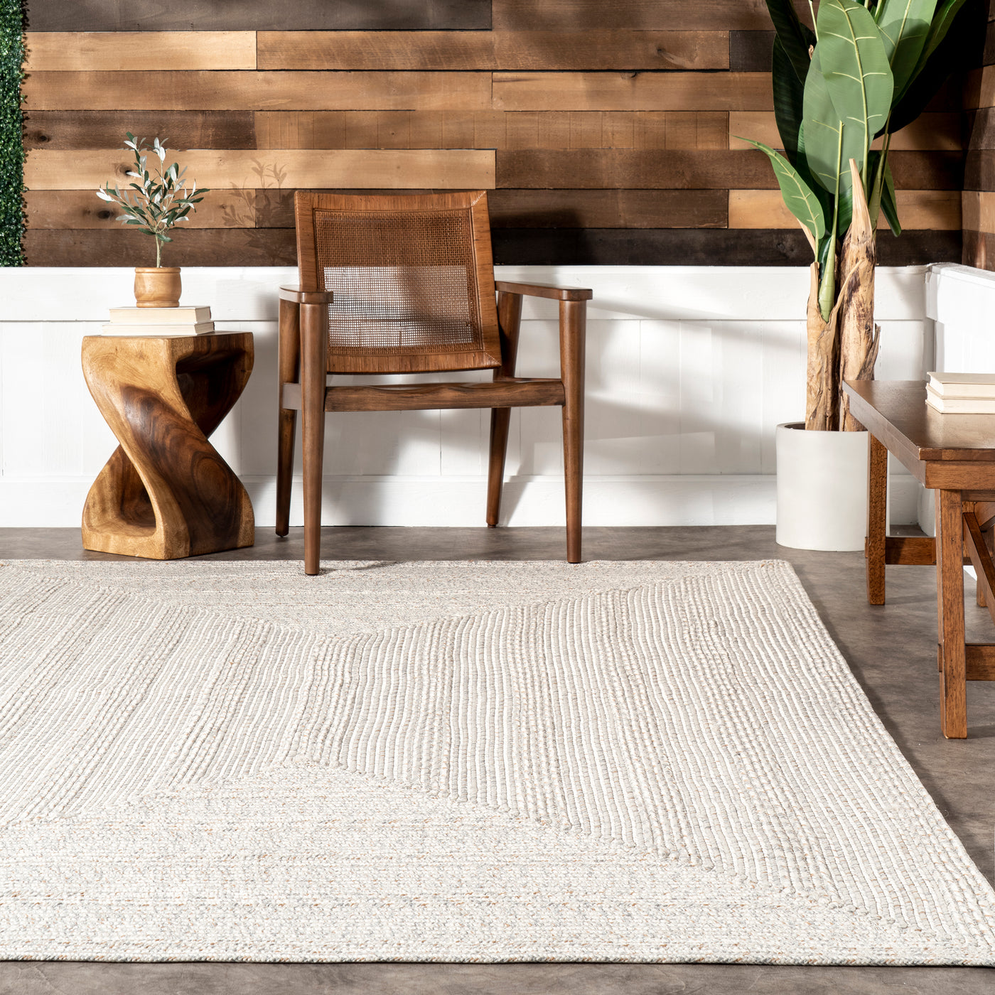 Rowan Braided Texture Indoor/Outdoor Area Rug — nuLOOM