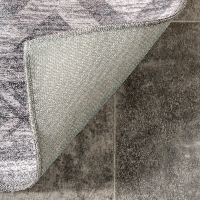 Fae Geometric Machine Washable Indoor/Outdoor Area Rug