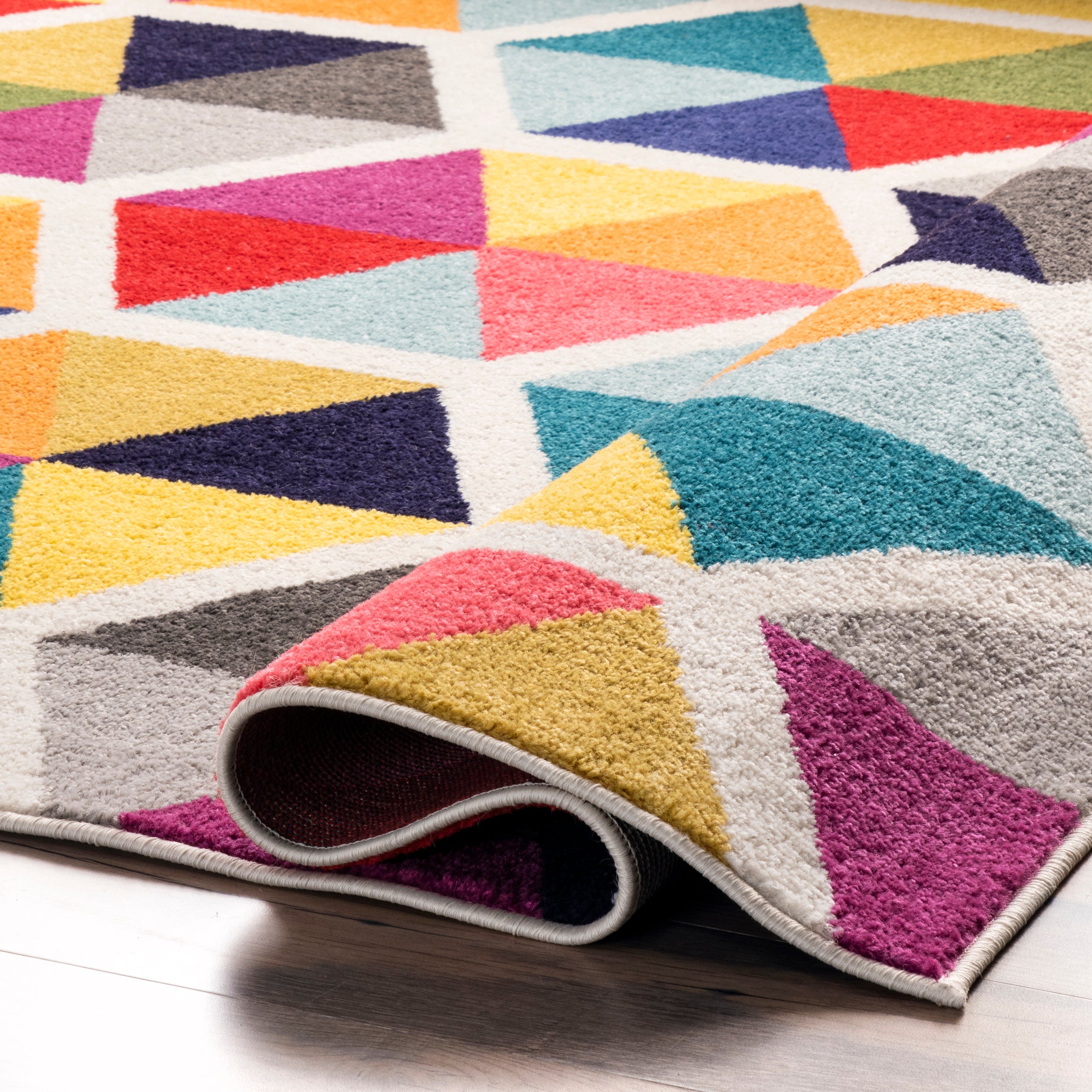 Maris Colorful Geometric Tiles Area Rug — nuLOOM