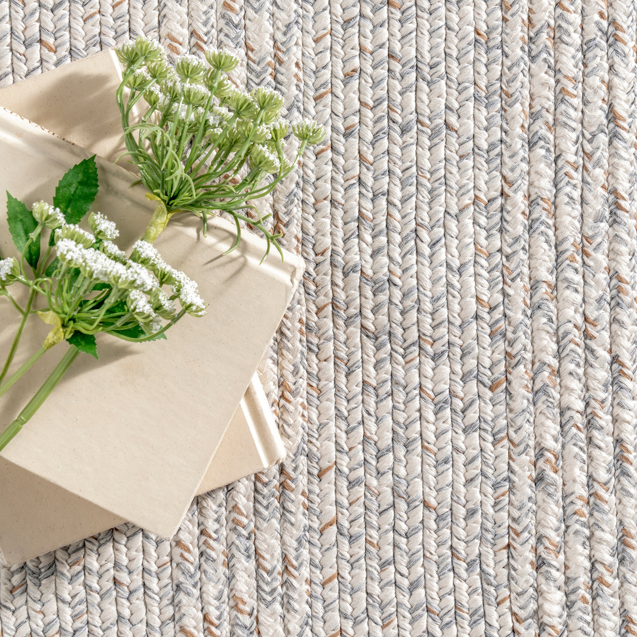 Rowan Braided Texture Indoor/Outdoor Area Rug — nuLOOM