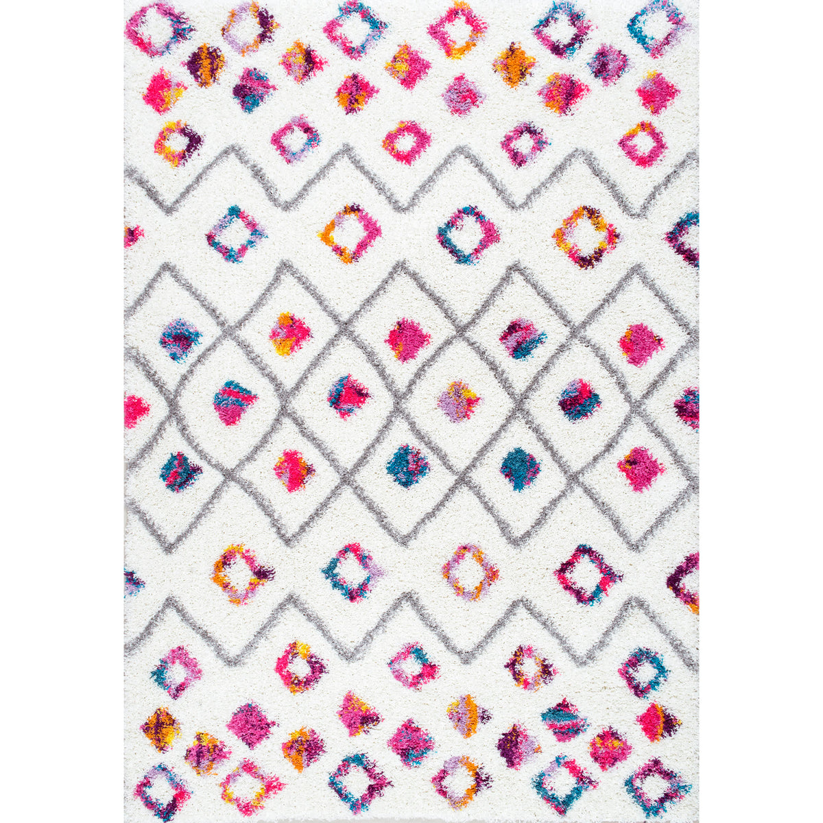Tatyana Moroccan Diamond Trellis Shaggy — nuLOOM