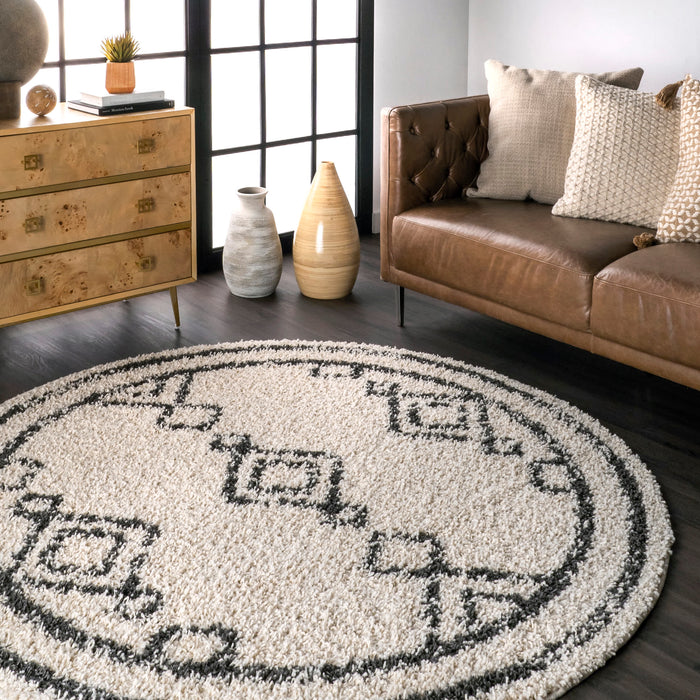 Clearance!Round Area Rugs for Bedroom Living Room Moroccan Style
