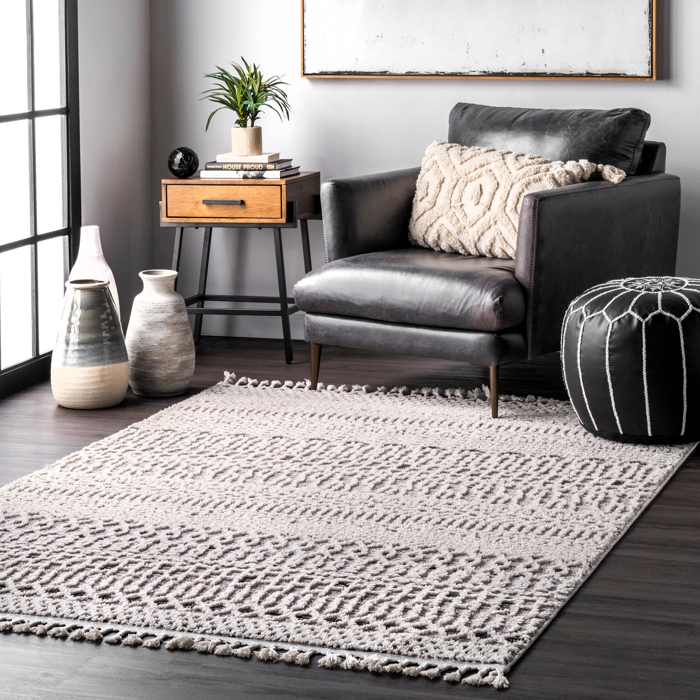 Talula Soft Textured Tassel Area Rug — nuLOOM