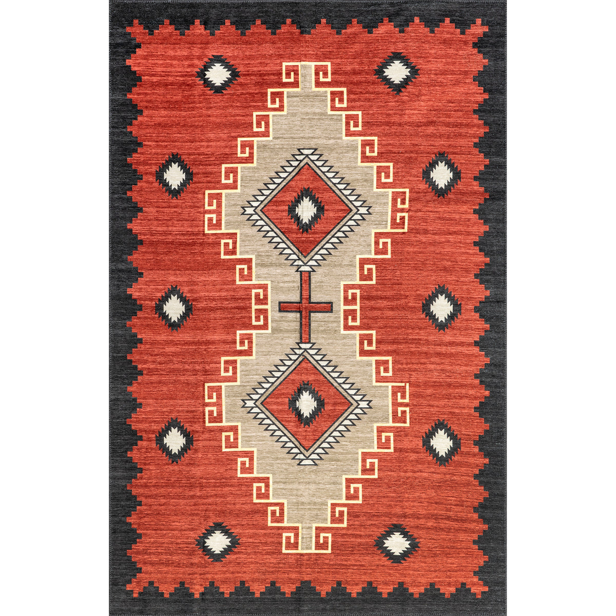 Imelda Aztec Machine Washable Area Rug — nuLOOM