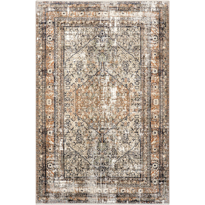 Nuloom Charvi Distressed Medallion Fr...