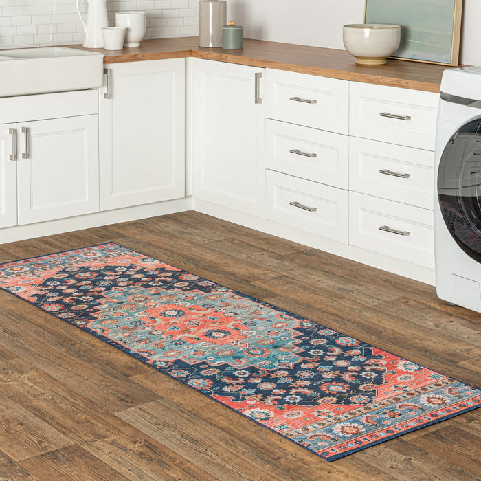 Shyla Washable Southwestern Area Rug