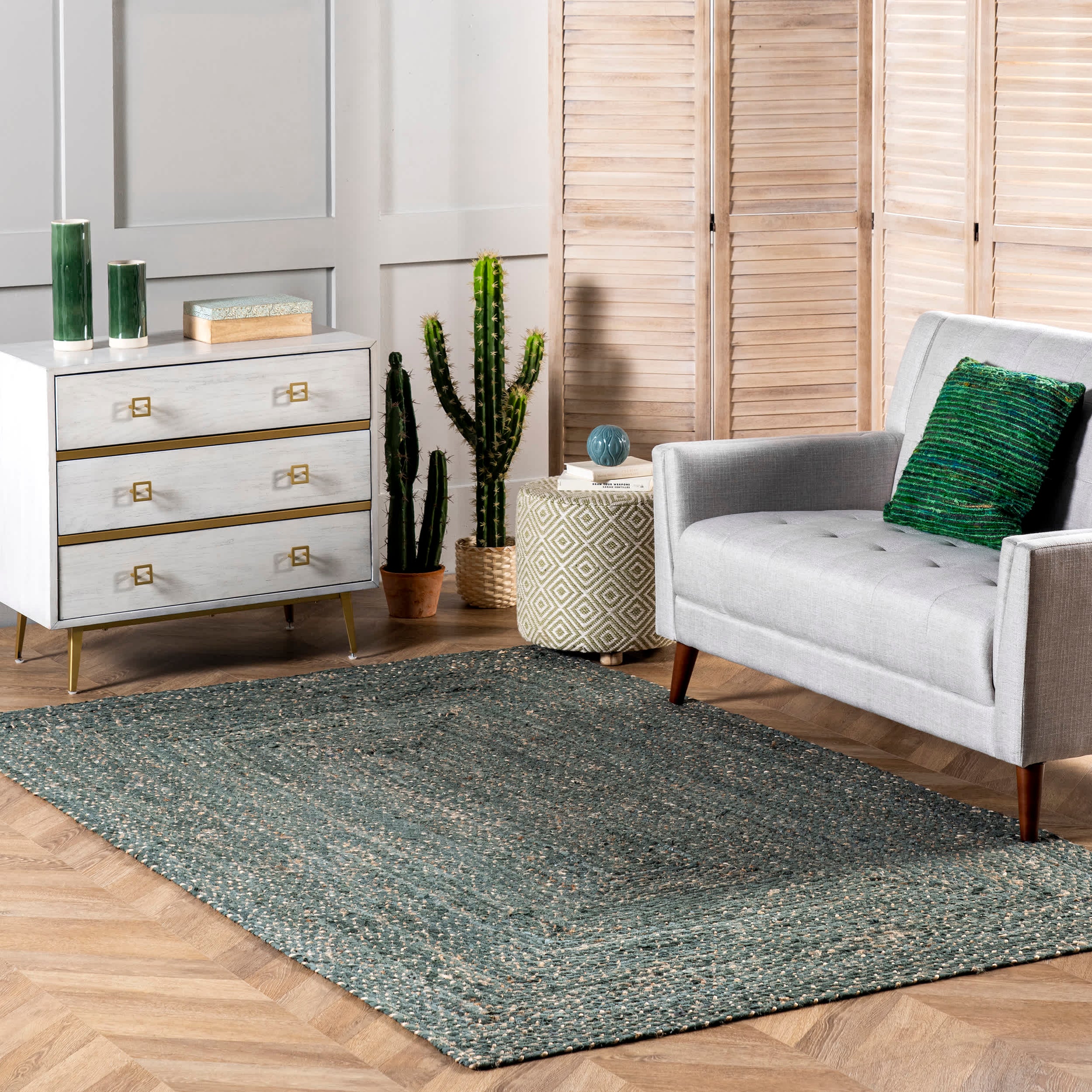 Hand Braided Otelia Denim And Jute Area Rug — nuLOOM