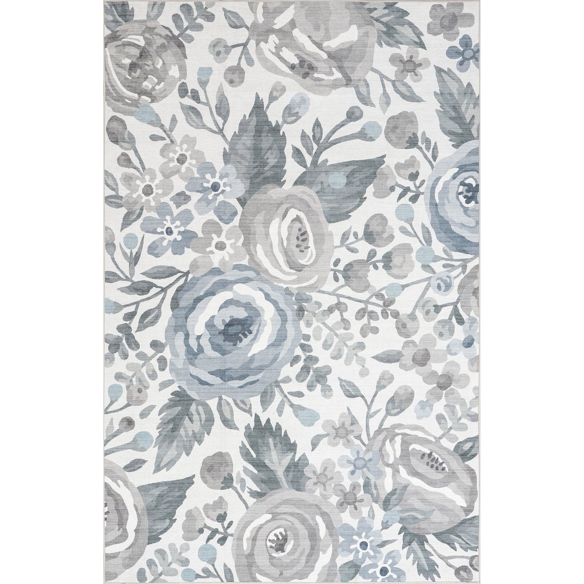 Tiffani Floral Machine Washable Stain-Resistant Area Rug — nuLOOM
