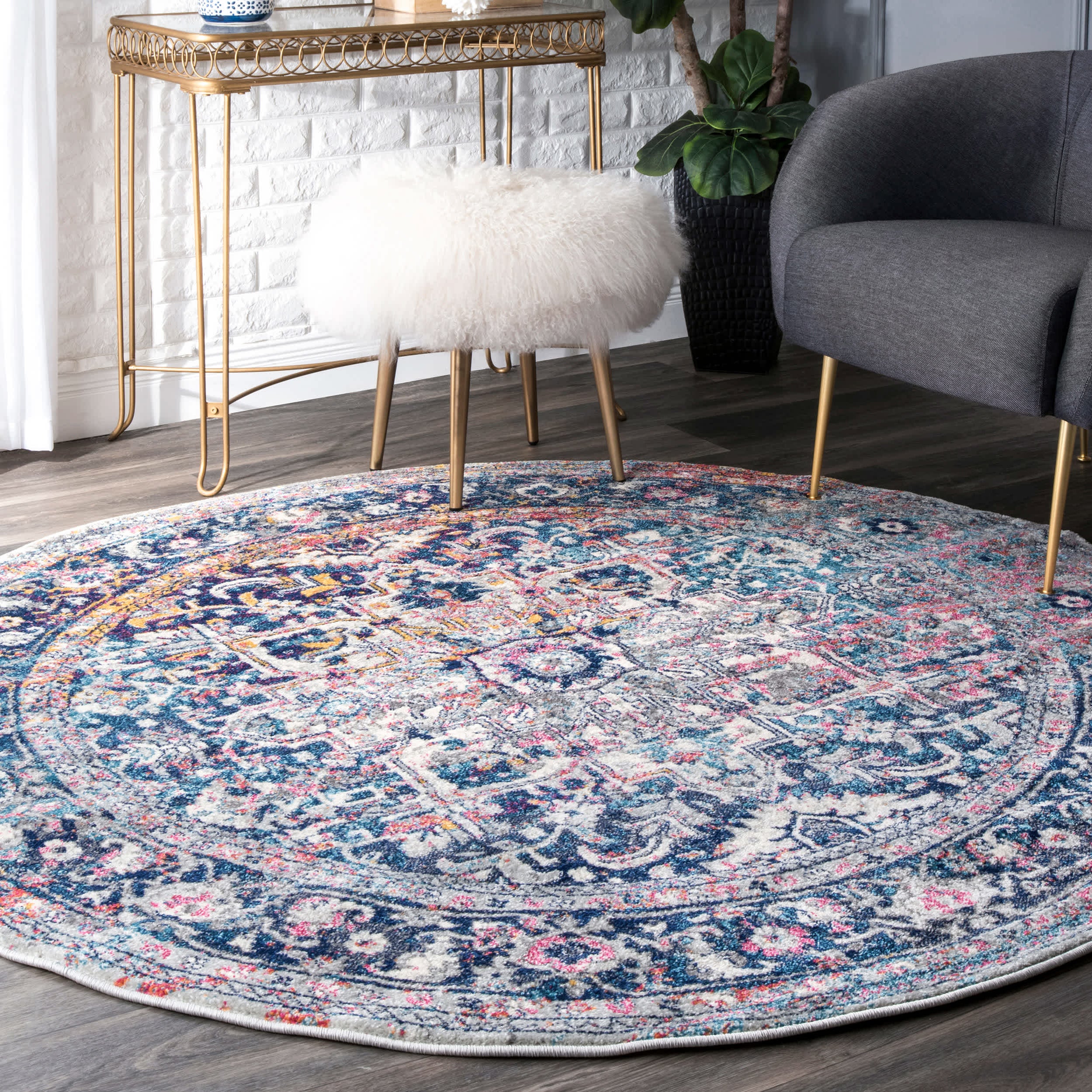 Vintage Lilah Medallion Area Rug — nuLOOM
