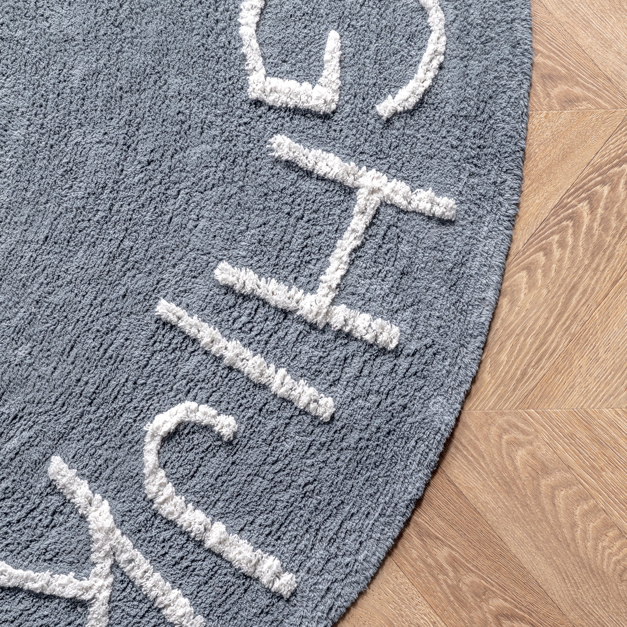 Kids Washable Round Alphabet Rug — nuLOOM