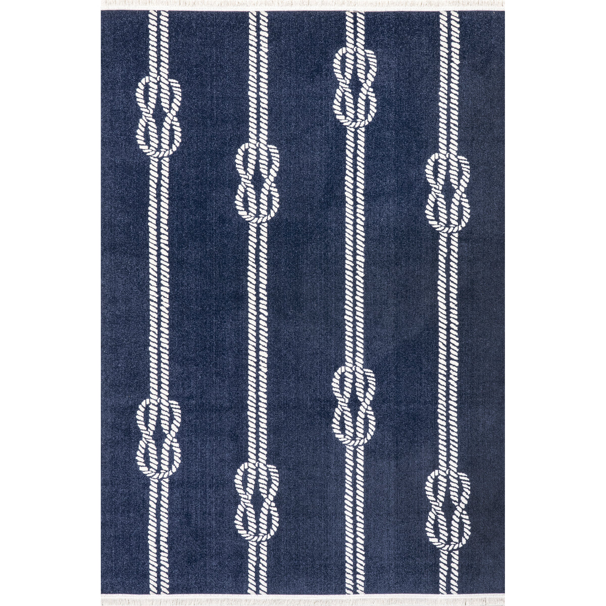 Ida Coastal Ropes Indoor/Outdoor Fringe Area Rug — nuLOOM