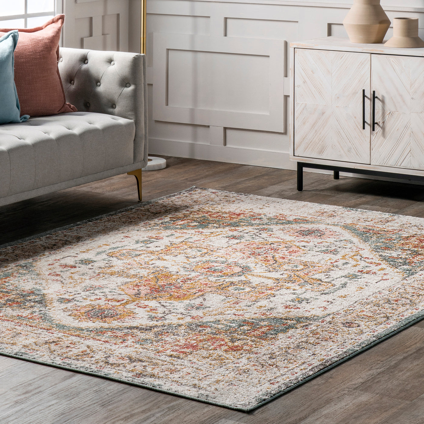 Justine Vintage Medallion Area Rug — nuLOOM