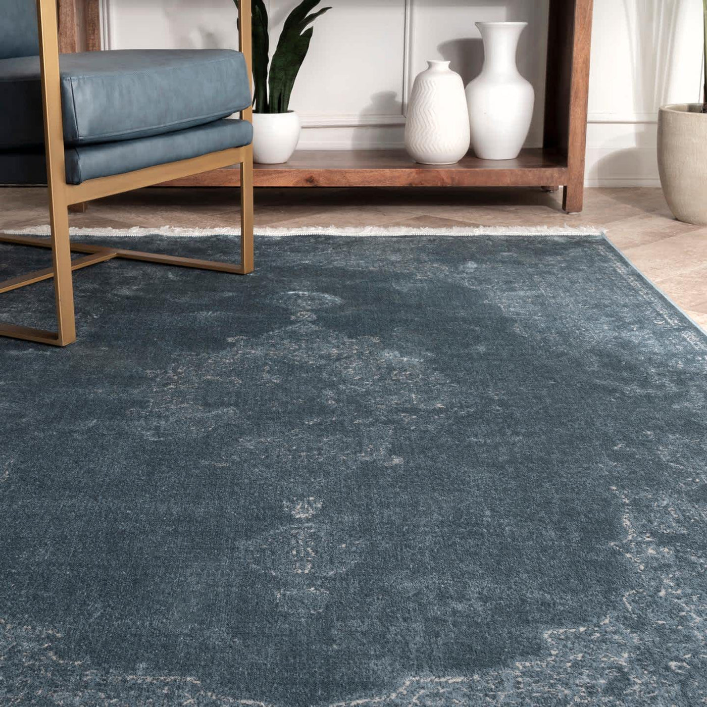 Vintage Medallion Cantrell Fringe Area Rug — nuLOOM