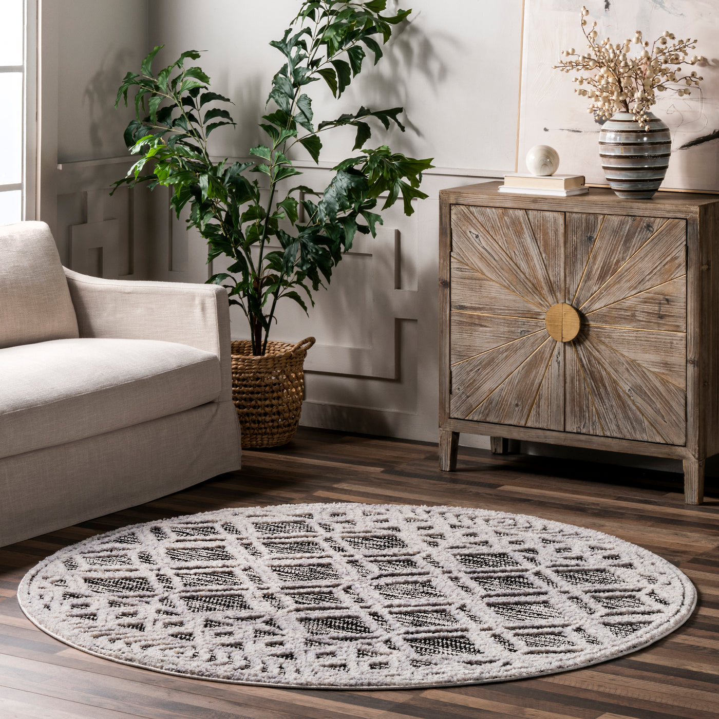 Ansley Moroccan Lattice Tassel Area Rug — nuLOOM