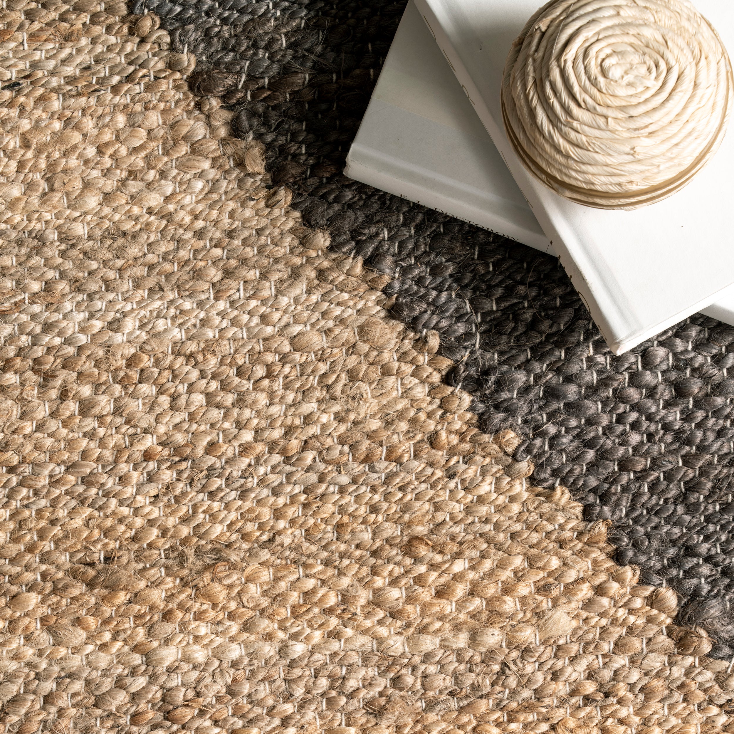 Pandora Diamond Jute Area Rug — nuLOOM
