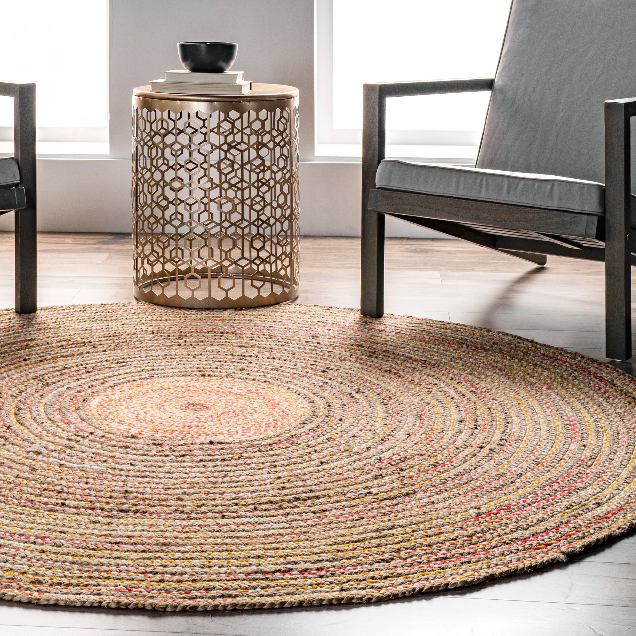 Draya Casual Braided Jute Area Rug — nuLOOM