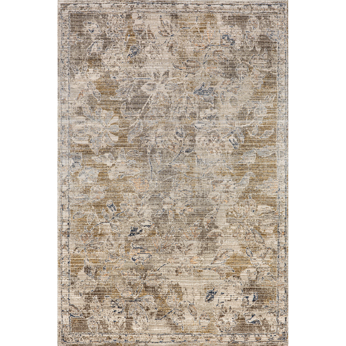 Zenni Vintage Floral Indoor/Outdoor Machine Washable Area Rug — nuLOOM