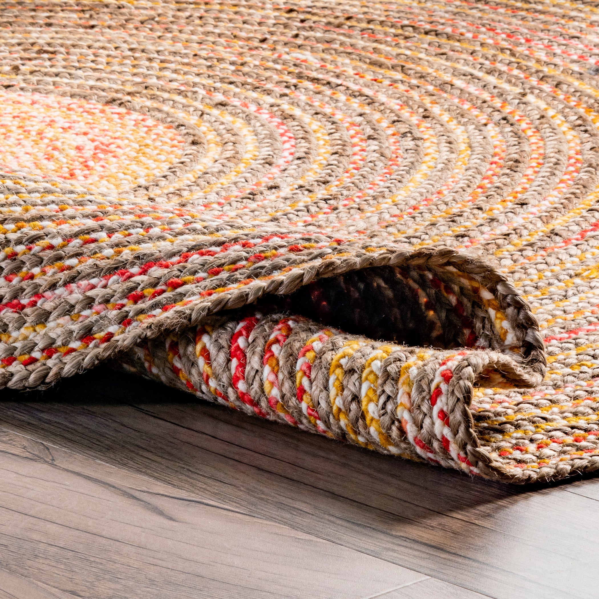 Draya Casual Braided Jute Area Rug — nuLOOM