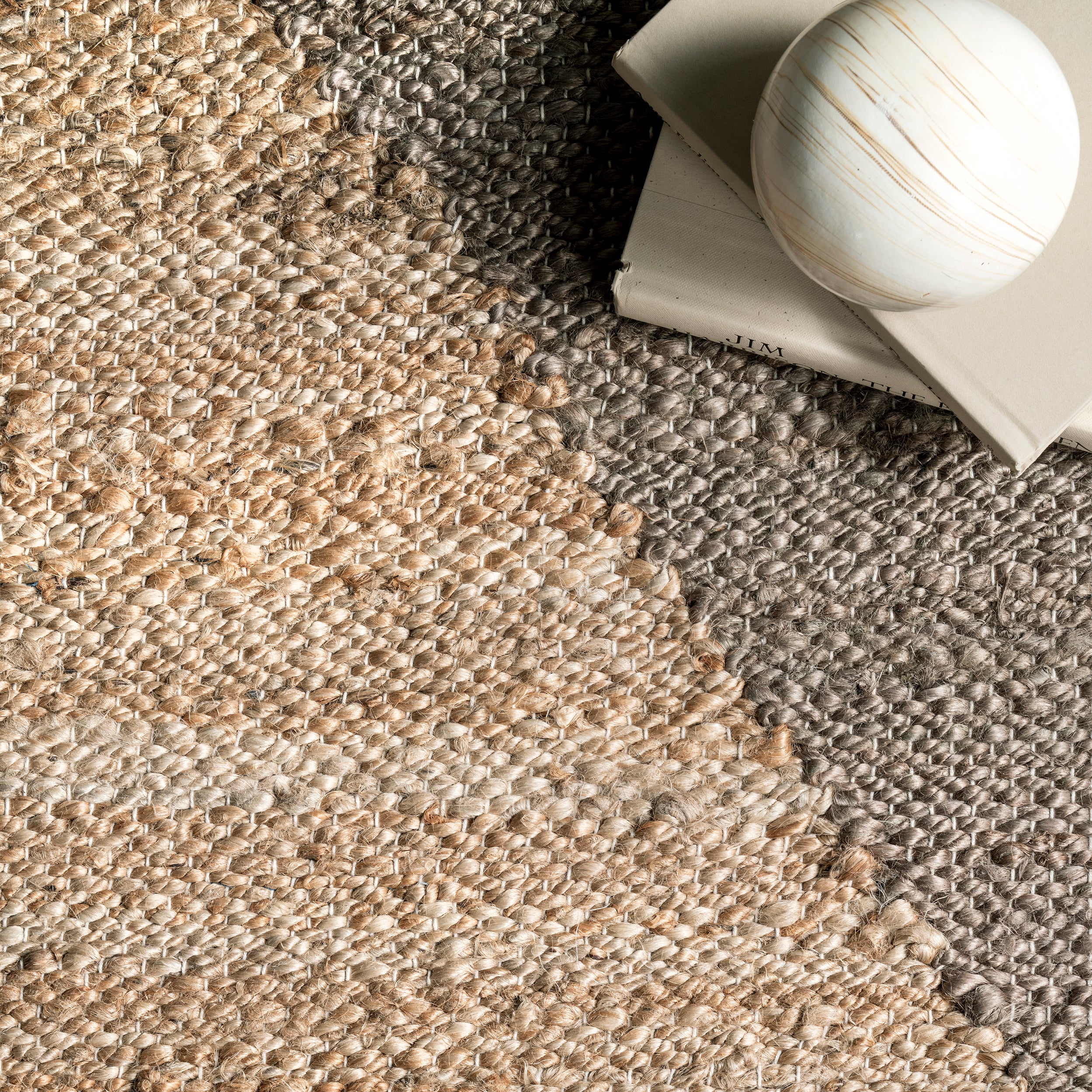 Pandora Diamond Jute Area Rug — nuLOOM