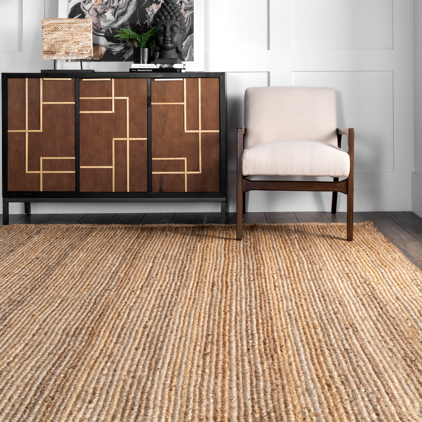 Rigo Hand Woven Farmhouse Jute Area Rug — nuLOOM