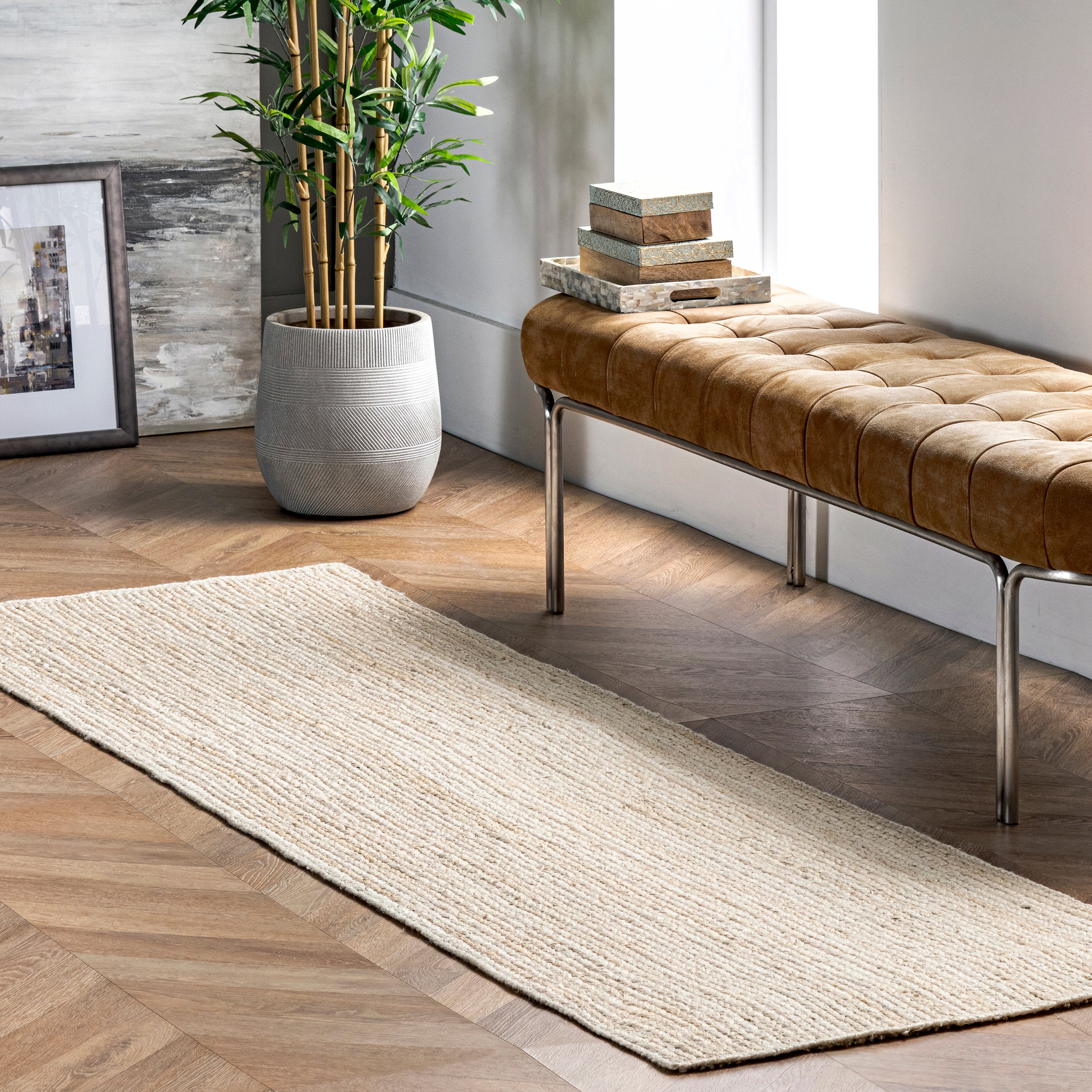 Rigo Hand Woven Farmhouse Jute Area Rug — nuLOOM