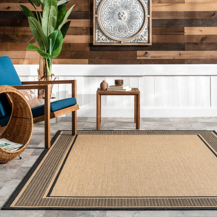 Gris Contemporary Indoor/Outdoor Area Rug — nuLOOM