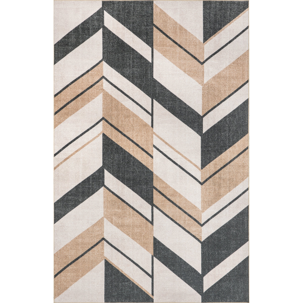 Rita Chevron Machine Washable Area Rug — nuLOOM