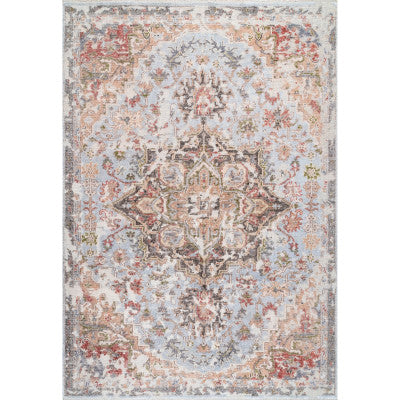 Annabel Hand Knotted Rustic Rosette Area Rug