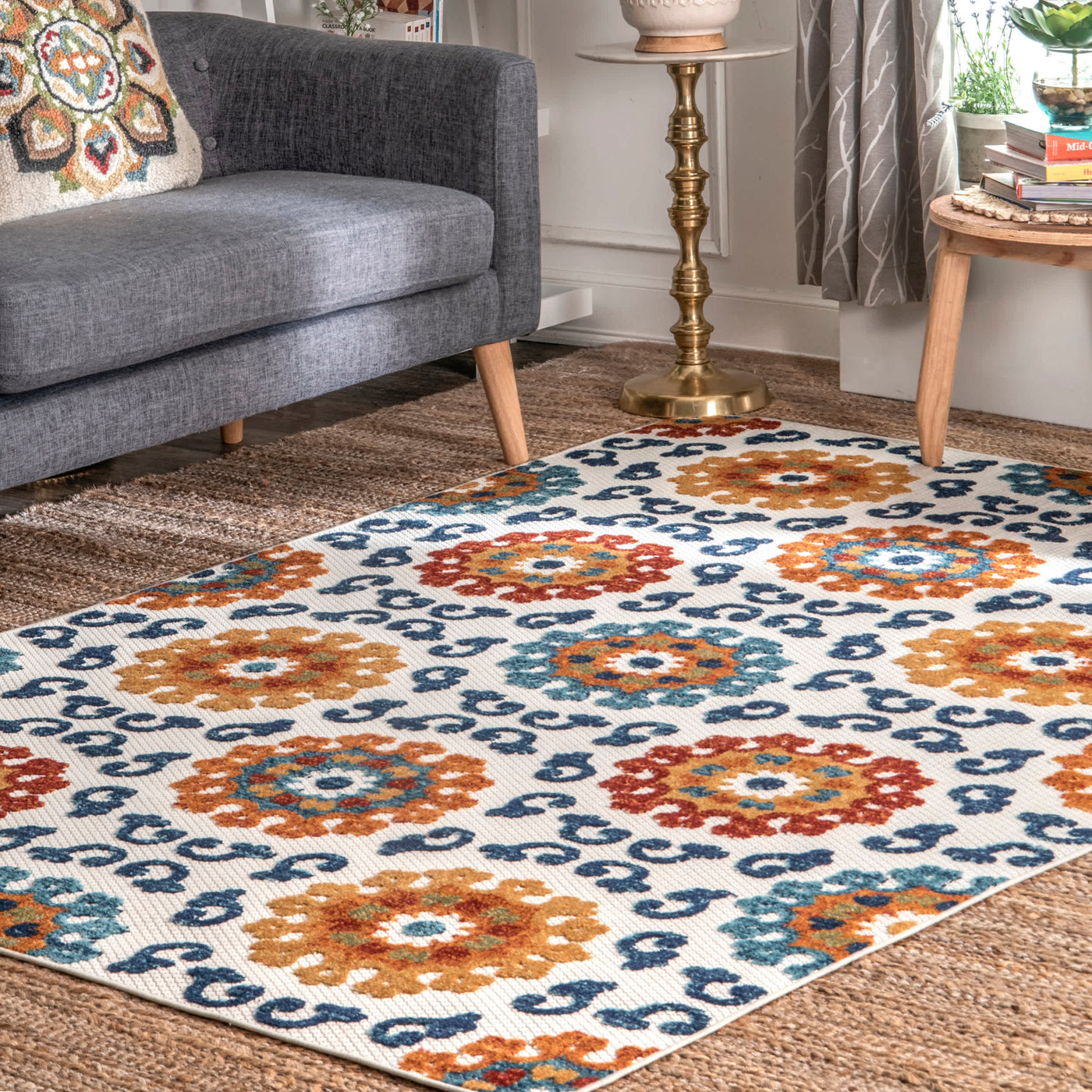Indoor/Outdoor Transitional Aurora Area Rug — nuLOOM