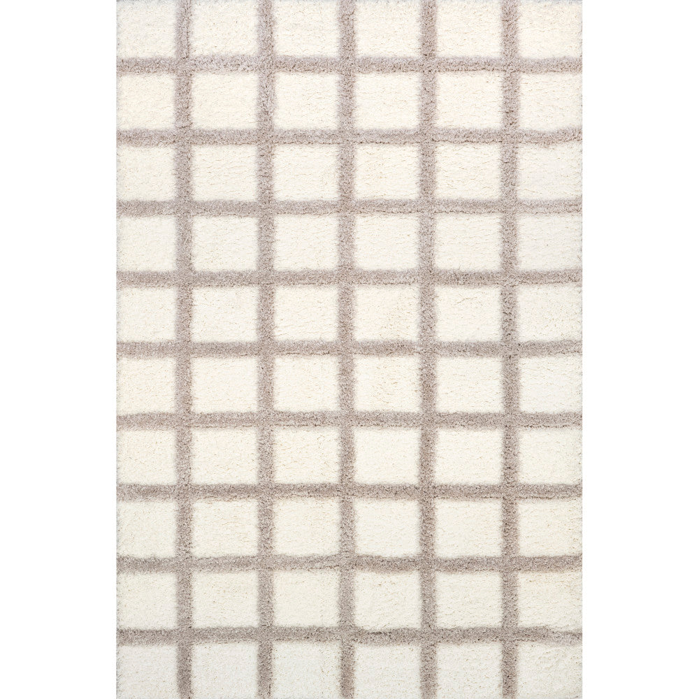 Christabel Checkered High-Low Shag Area Rug — nuLOOM