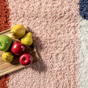 Ellyn Abstract Shapes Shag Area Rug — nuLOOM