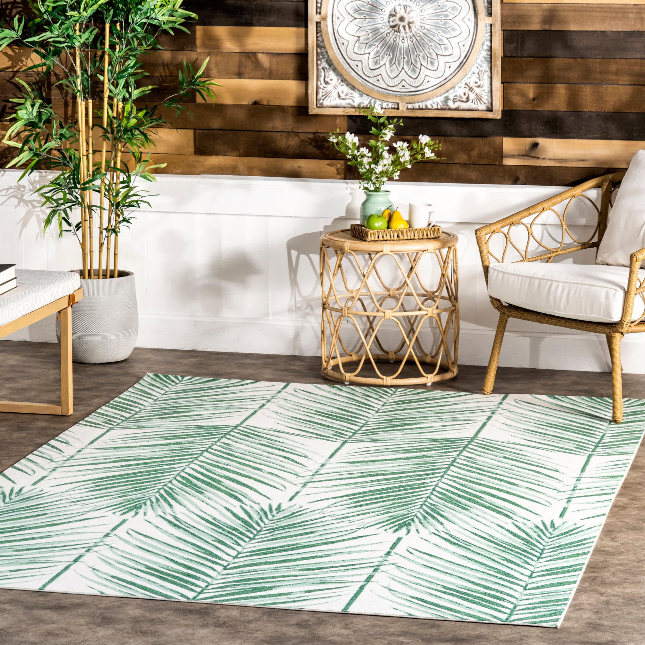 Tropical Palm Indoor/Outdoor Area Rug — nuLOOM