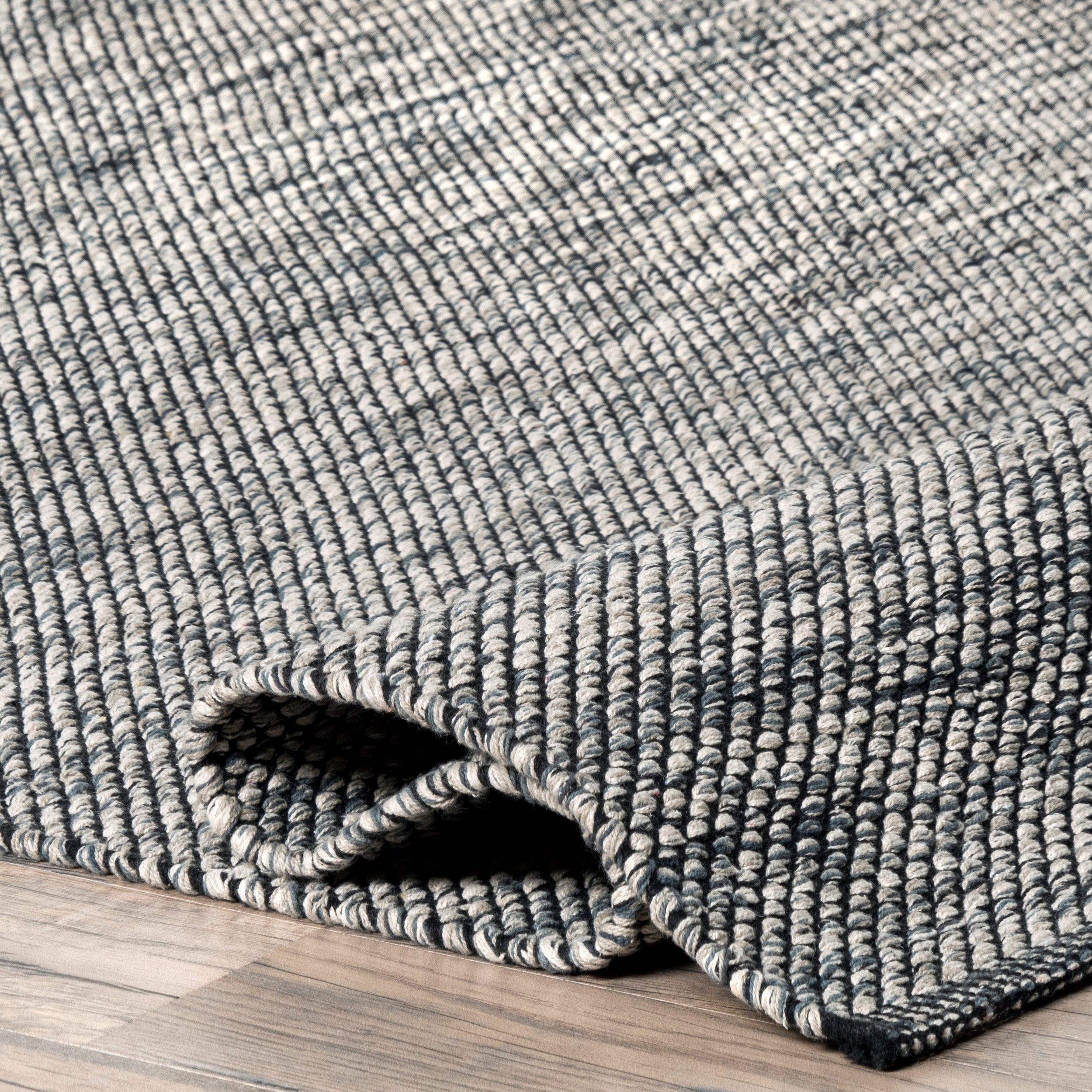 Alessi Solid Farmhouse Cotton Area Rug — nuLOOM